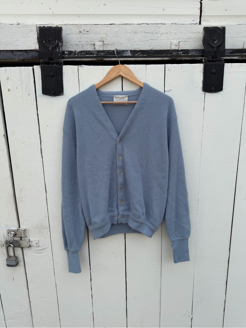 Izod Dusty Blue V-Neck Button Front Cardigan